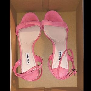 Miumiu sandals with straps